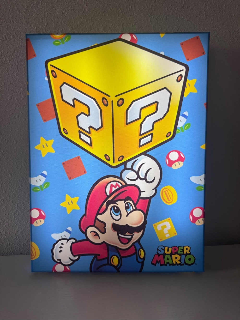 🎮⭐ Super Mario Light-Up Canvas Wall Art – Great for Any Gamer’s Room! ⭐🎮
